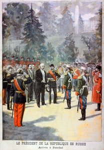 Felix Faure, Franciaország elnöke 1897-ben fogadta a Peterhofban, Szentpéterváron, Oroszországban alkotó: Oswaldo Tofani