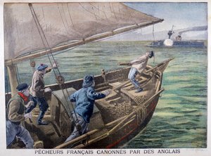 A britek által kilőtt francia halászok, 1899 alkotó: Oswaldo Tofani