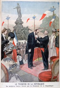 Jules Dalou-t Emile Loubet a Becsületlégió éremmel tünteti ki, 1899 alkotó: Oswaldo Tofani