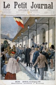 Paul Déroulède száműzetésbe érkezik a belgiumi Tournaiba, 1900. alkotó: Oswaldo Tofani