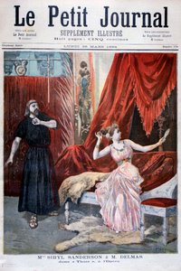 Sibyl Sanderson és Delmas Jules Massenet Thais című operájában, Párizs, 1894 alkotó: Oswaldo Tofani