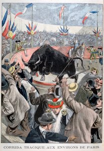 Tragikus bikaviadal-baleset Párizs környékén, 1899 alkotó: Oswaldo Tofani