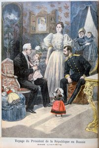 Miklós orosz cár és Felix Faure, a Francia Köztársaság elnöke, 1897 alkotó: Oswaldo Tofani