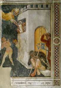 Szent Ágoston csodája, egy ártatlan foglyot szabadon engednek (Fresco