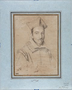 Valószínűleg Francesco Maria Bourbon Del Monte Santa Maria bíboros (1549-1627) prelátus portréja Ottavio Leoni (1578-1630) rajza 1616 Genes, Musei di Strada Nuova, Fondo Disegni, inv 2418