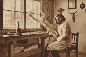 Fafaragó műhely Oberammergauban, Alois Lang, Krisztus képviselője a szenvedélyjátékban 1930