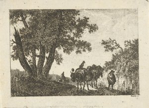 Táj szamarak és utazók alkotó: Otto Baron Howen