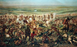 Custer utolsó állása. Nagy sziú háború, 1876. alkotó: Otto Becker