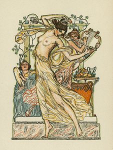 Anakreón dalai (színes litográfia)