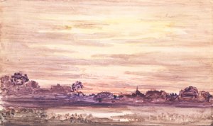 Naplemente vihar után, kb. 1900. alkotó: Otto Gaertner