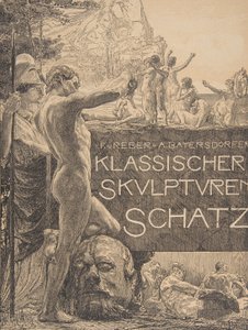 A „Klassischer Skulpturenschatz” borítóterve, 19. század vége, 19. század vége.