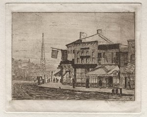 Cleveland, Woodland Avenue és Eagle Street, 1878.