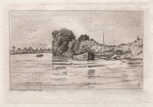 Duna Walhallánál, 1879. alkotó: Otto H. Bacher