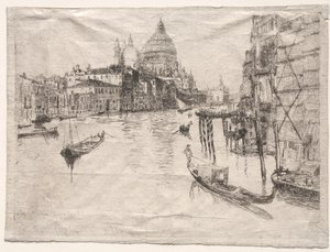 Bejárat a Grand Canal, Velence alkotó: Otto H. Bacher