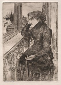 Velencei rézkarcok: Gyönyörű kilátás, 1882. alkotó: Otto H. Bacher