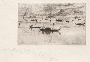 A Salute felé tekintve, Velence, 1880. alkotó: Otto H. Bacher