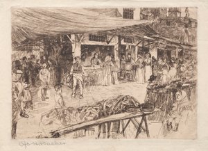 Régi piac, Firenze alkotó: Otto H. Bacher