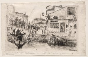 Ponte Tolentine, 1880. alkotó: Otto H. Bacher