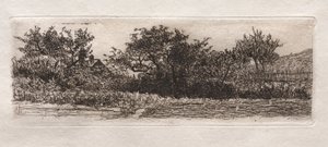 Tetők és fák, 1879. alkotó: Otto H. Bacher