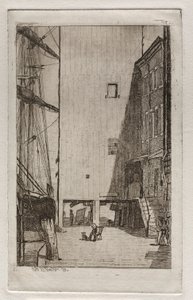 Hajó és lift, 1878. alkotó: Otto H. Bacher