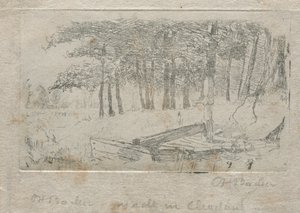Vázlat a természetből, 1879. alkotó: Otto H. Bacher