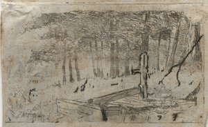 Kis tanulmány a fákról, 19-20. század. alkotó: Otto H. Bacher