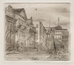 Southwest Corner, Public Square, Cleveland, 1878. alkotó: Otto H. Bacher