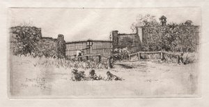 A kapu, Lustheim, 1879. alkotó: Otto H. Bacher