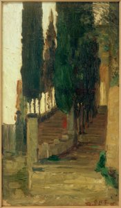 Lépcsőház a fiesole-i kolostorhoz alkotó: Otto Heinrich Engel