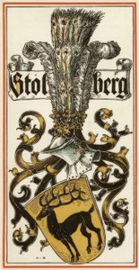 A német fejedelmi házak címere: Stolberg