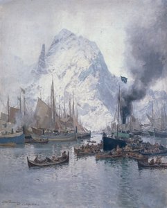 Agnsilddamperen érkezése, Svolvaer