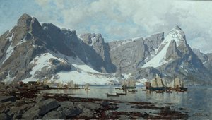 Havas táj Reine-ből, Lofoten