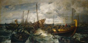 A svolderi csata, 1883-1884 körül (olaj, vászon)