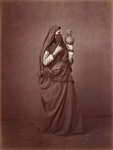 Egy egyiptomi nő portréja,c. 1870 (fotó) alkotó: Otto Schoefft