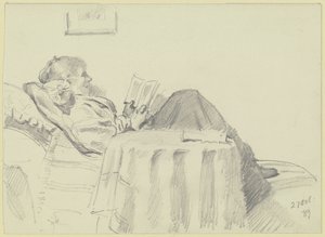 Olvasó Luise Scholderer alkotó: Otto Scholderer