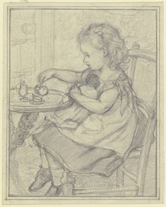 „Tea Püppivel” alkotó: Otto Scholderer