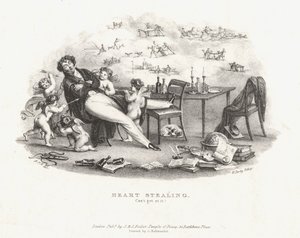 Szívlopás. Nem értek hozzá (litho) alkotó: Owen (attr.to) Jones