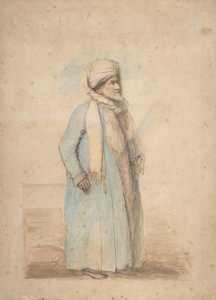 Szakállas férfi keleti viseletben, kb. 1780.