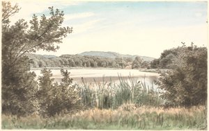 Hundesøen a Møen. alkotó: P.C. Skovgaard