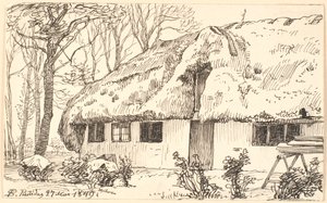 Tetős parasztház Læsø-n alkotó: P.C. Skovgaard