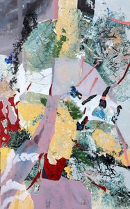 Töredezett botanikai absztrakt alkotó: POOVI ART