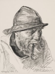 Egy skageni halász feje alkotó: Peder Severin Krøyer