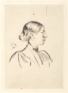 Anna Ancher portréja, profil alkotó: Peder Severin Krøyer