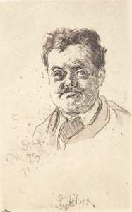 Carl Locher portréja, egy arc alkotó: Peder Severin Krøyer