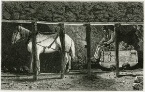 A galéria belseje berlaine-val. Ferat metszet a „Belgium” történet illusztrálására, Camille Lemonnier (1844-1913) belga író. Megjelent a Le Tour du monde, nouveau Journal des voyages, 1884. évi 2. félévben, szerkesztette Edouard Charton (1807-1 alkotó: P. Ferat