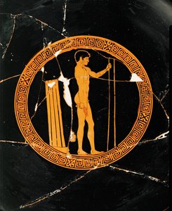 Fiatal sportoló készül a gerelyhajításra ... alkotó: Painter of London