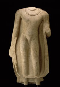 Buddha álló alakja (fej hiányzik), Gandhara