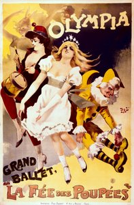 La Fée des Poupées, Reklámplakát az Olympia Színház nagybalettjéhez (színes litó) alkotó: Pal (1855-1942)