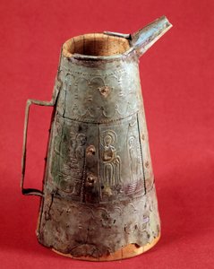 Keresztény antikvitás: liturgikus vázával díszített jelenetek Krisztus életéből. Kr.u. 3. század. Saint Germain, Régiségek Múzeuma alkotó: Paleo Christian