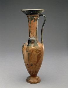 Loutrophoros Hydria esküvői körmenettel, ie 480-460 (terrakotta) alkotó: Pan Painter (attr. to)